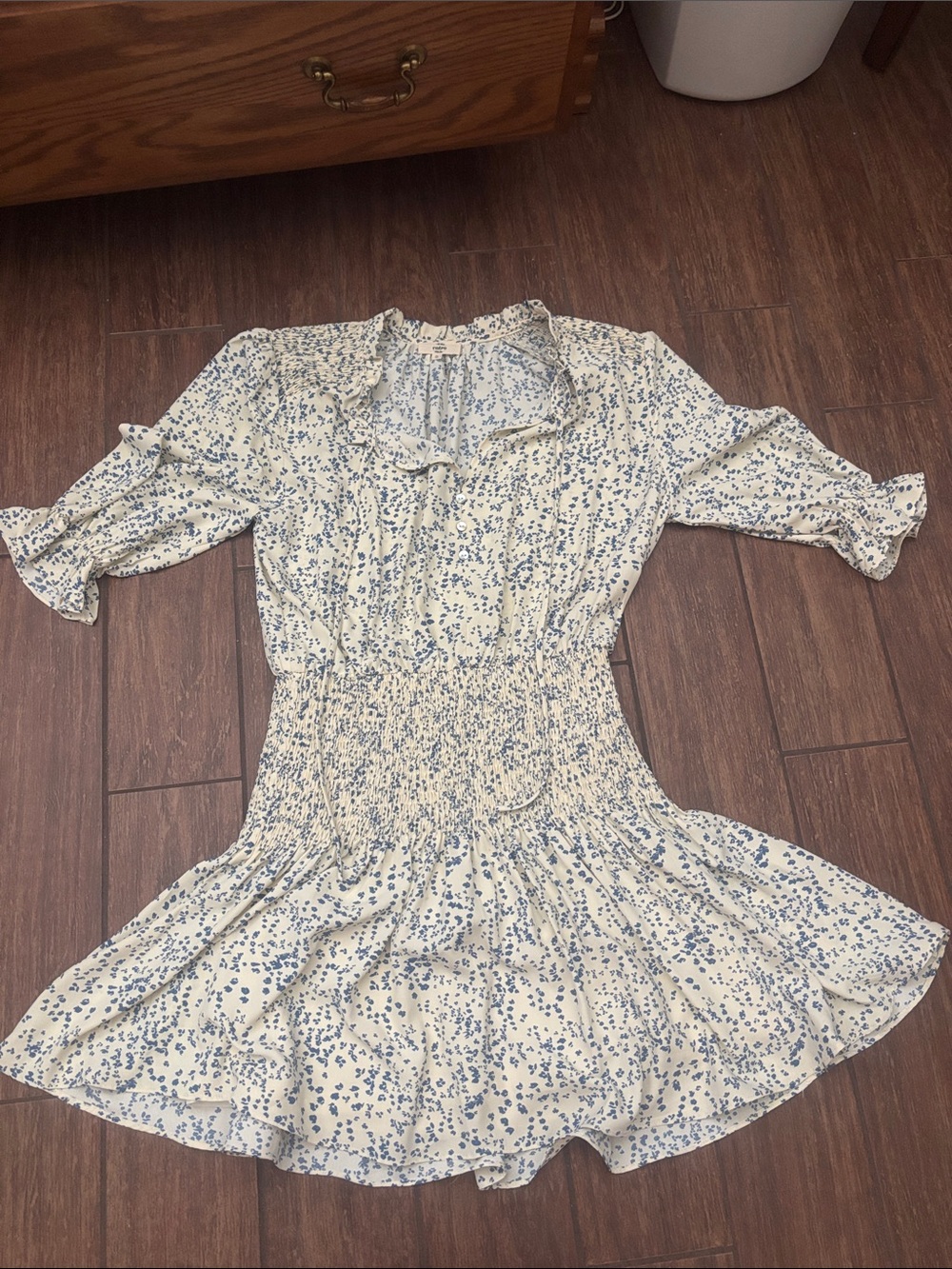 Blue and Cream Dress